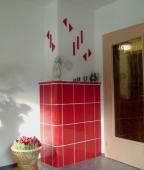 Semineu cu acumulare si radiatie termica,,Complet cu cahle ceramica,