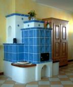 Semineu cu acumulare si radiatie termica,,Complet cu cahle ceramica,